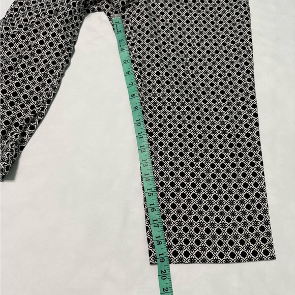 Zac & Rachel Black and White Dress Pants with Geometric Pattern - Picture 4 of 7